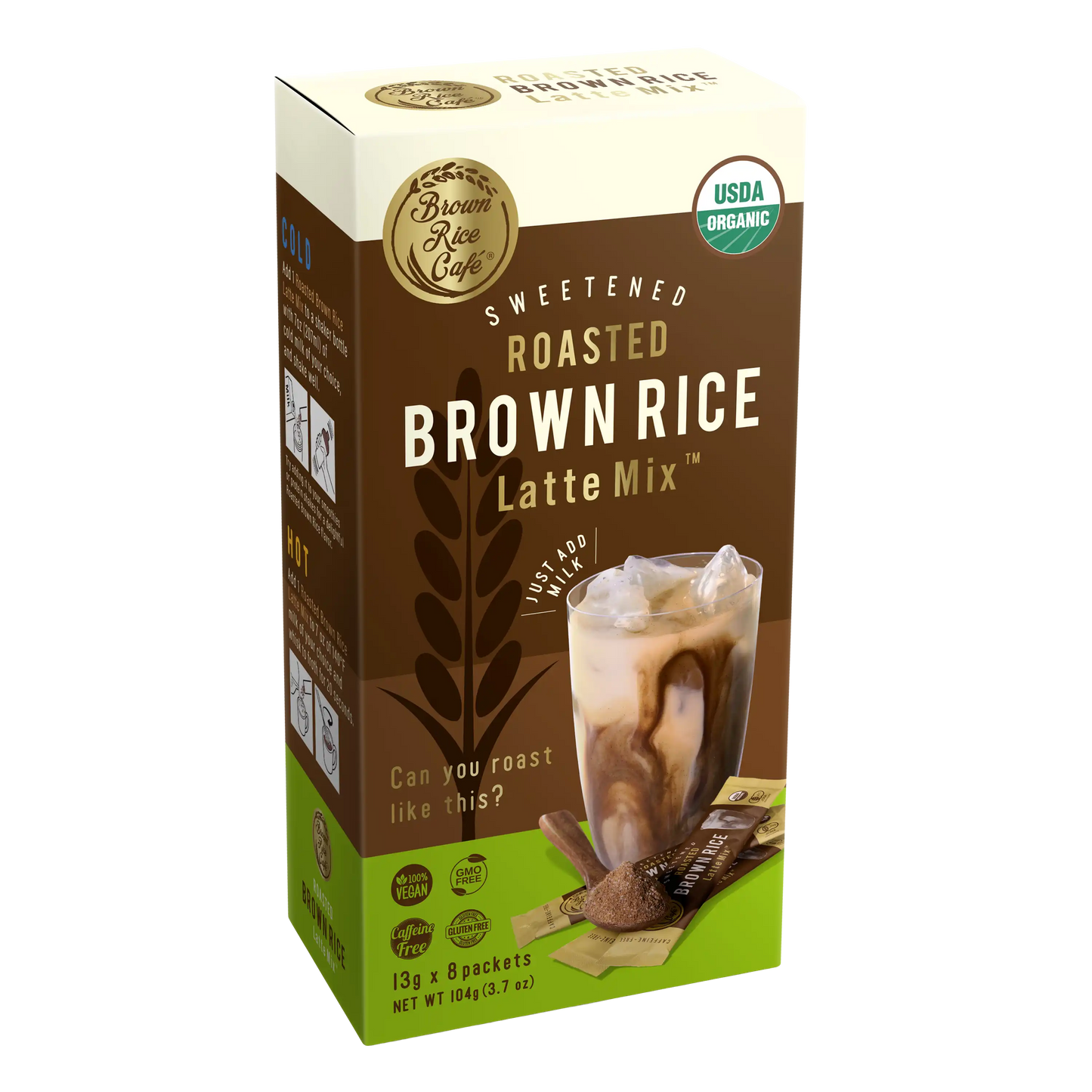 Sweetened Roasted Brown Rice Latte Mix (8 packets)